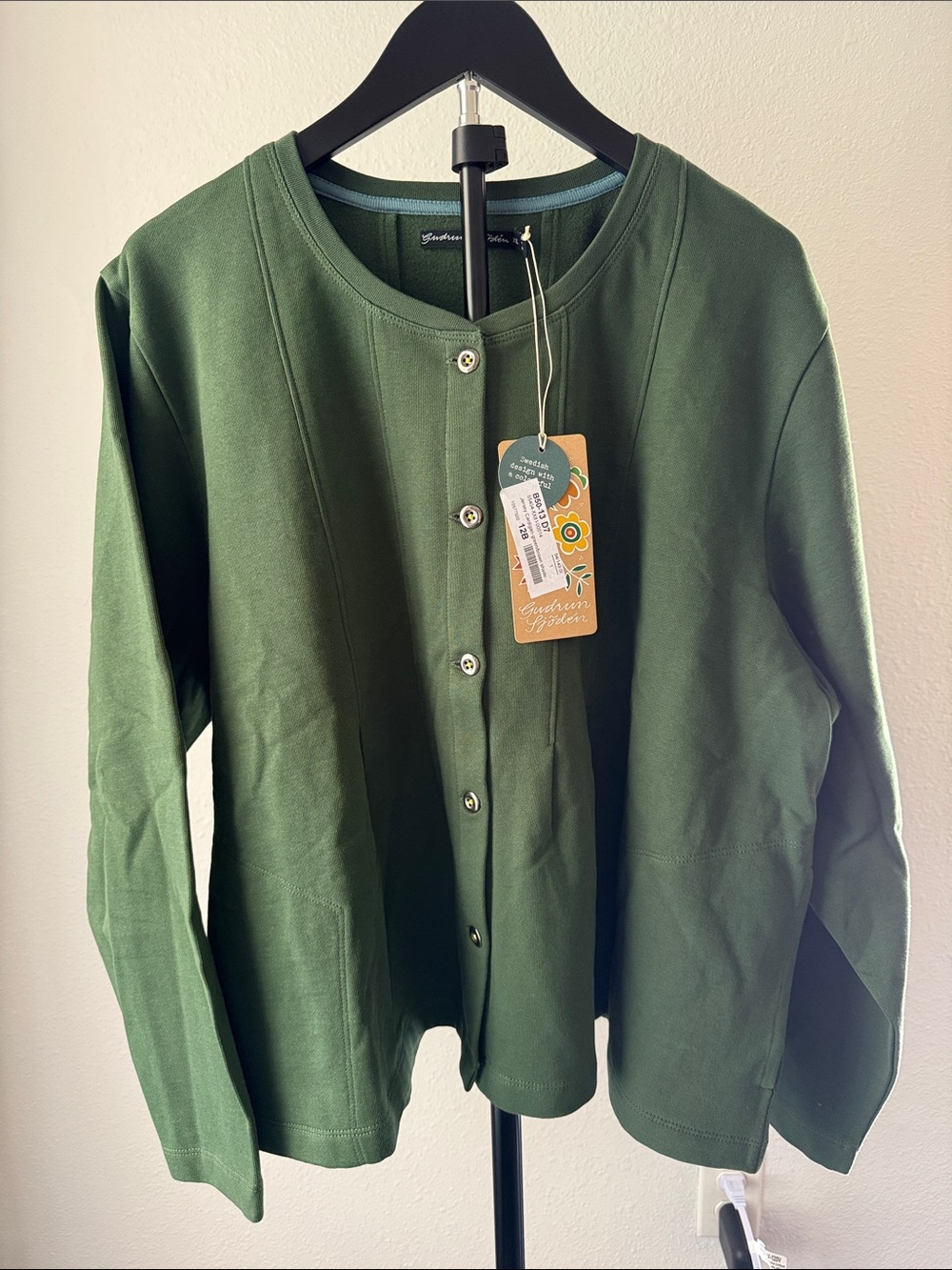 Jersey Cardigan and Pants Gudrun Sjoden Set in Forest Green
